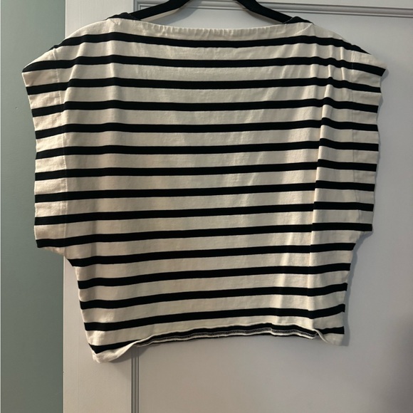 J.Crew Boatneck muscle T-shirt in stripe mariner cotton - Picture 2 of 2